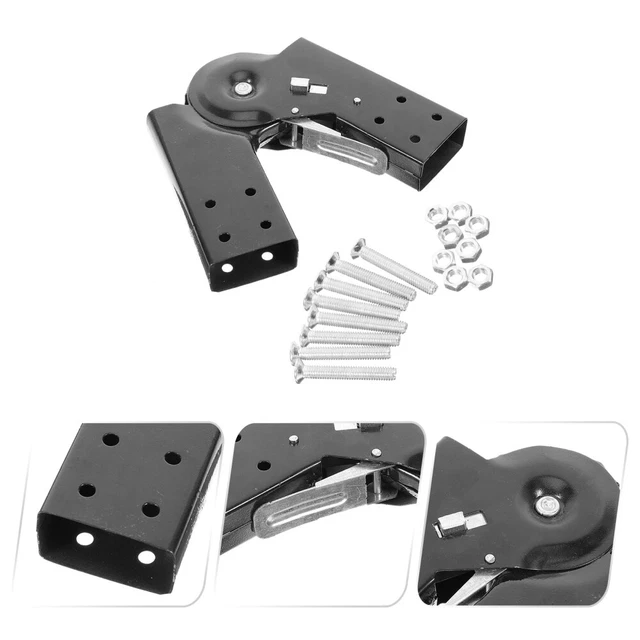 KONTONTY Folding Step Ladder Hinge Replacement Kit – Aluminum Ladder Hardware With Secure Locking System For Attic & Storage Ladders