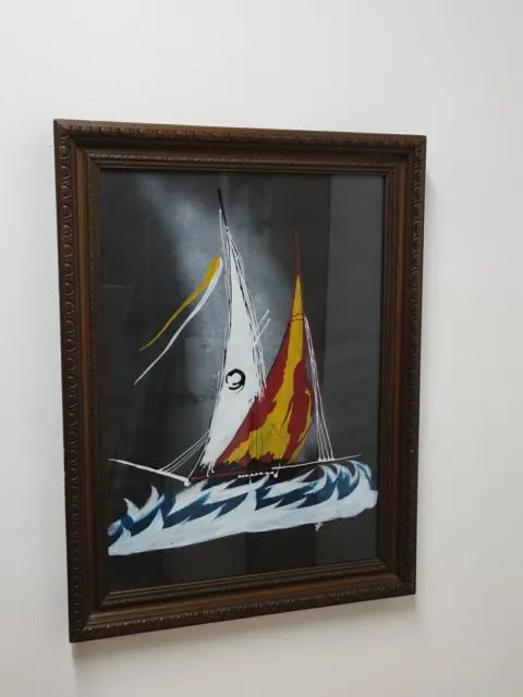 Quadri soggiorno dipinti a mano Barche a vela Quadri moderni su tela per  l'interno YS-Art Pittura dipinta a mano -  Italia
