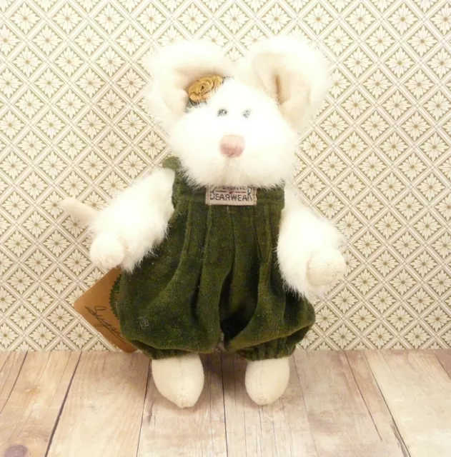 Vintage Boyds Bears and Friends Bearwear 1990-1998 White Mouse "Sugar" Doll