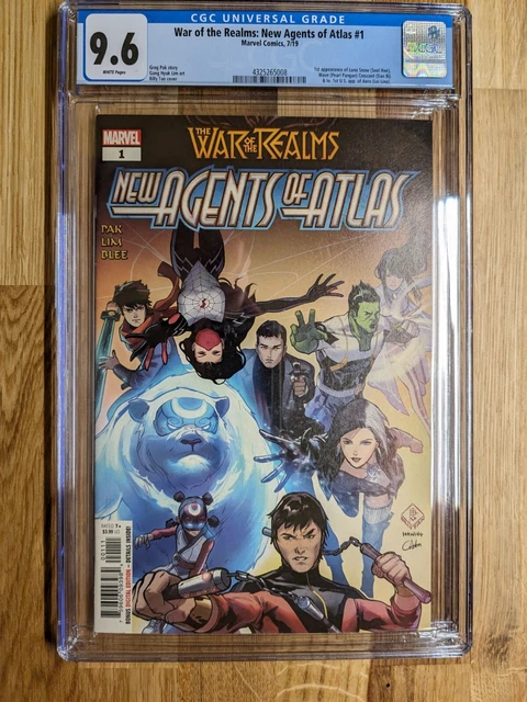 War of the Realms New Agents of Atlas #1 CGC 9.6 - 1st Luna Snow, Wave App  2019