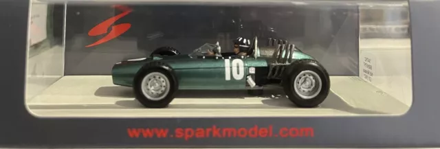 Spark 1/43 S4792 BRM P57 #10 Monaco GP 1962 Graham Hill World Champion F1