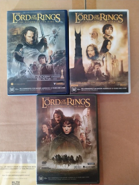 Lord of the Rings Trilogy DVDs FREE POSTAGE