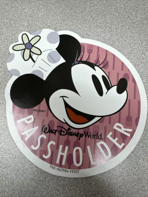 Chef Minnie Mouse Walt Disney World Annual Passholder Magnet WDW