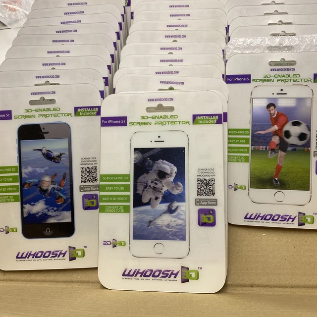 Screen Protectors 32 x Mobile Phone Whoosh 3D iPhone 5 6 Wholesale Lot