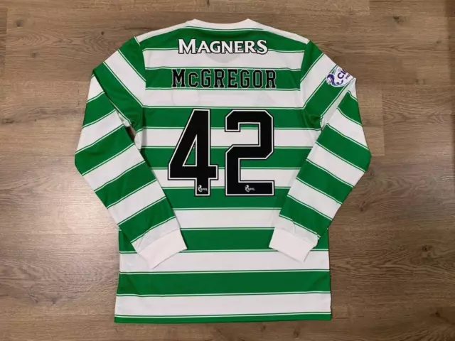 Celtic Fc Scotland 2020/2021 Match Issue Home Football Shirt Jersey Mcgregor #42