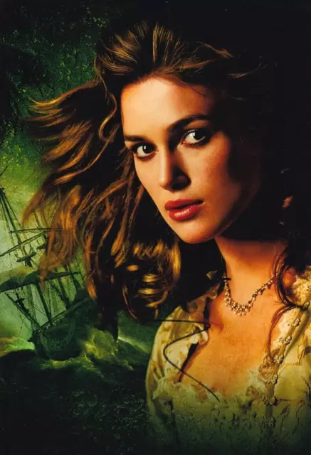 KEIRA KNIGHTLEY signed Autogramm 20x30cm PIRATES CARIBBEAN in Person autograph