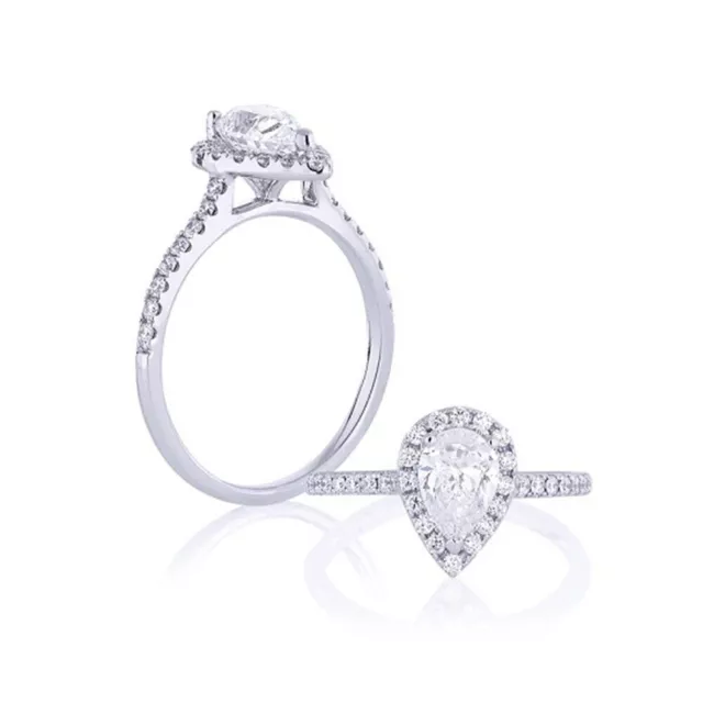 Engagement Ring 1.02 Carat IGI GIA Lab Created Diamond 950 Platinum Size 8 9 9.5