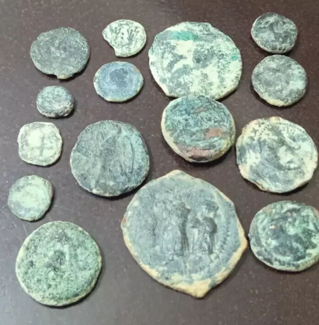 Lotto Cena Di 15 Monete Antiche Macedonia Greca Bizantine E Crociate. 3