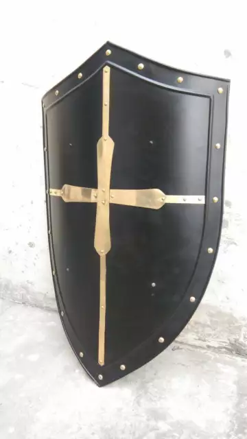 Medieval Battle Armor Shield Hand Forged Gothic Layered Steel Cross Shield SE26