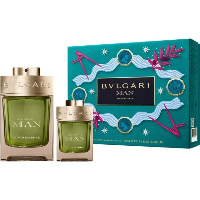 Set Bulgari Man Wood Essence • Eau de Parfum • 100ml+15ml  • per uomo