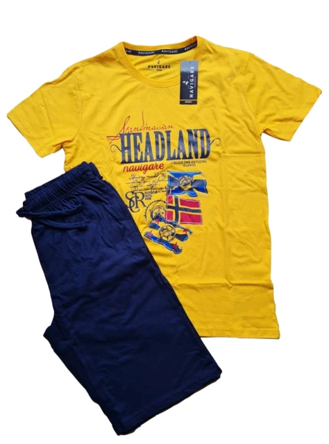 Completo Uomo Navigare Sport T-Shirt Aderente Pantaloncino Estate Blu M L XL
