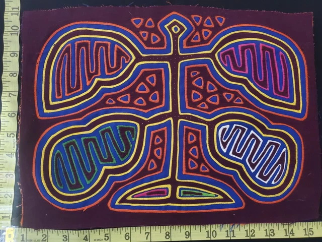 Panama Kuna Mola Folk Art Reverse Applique Embroidery Quilted 1925