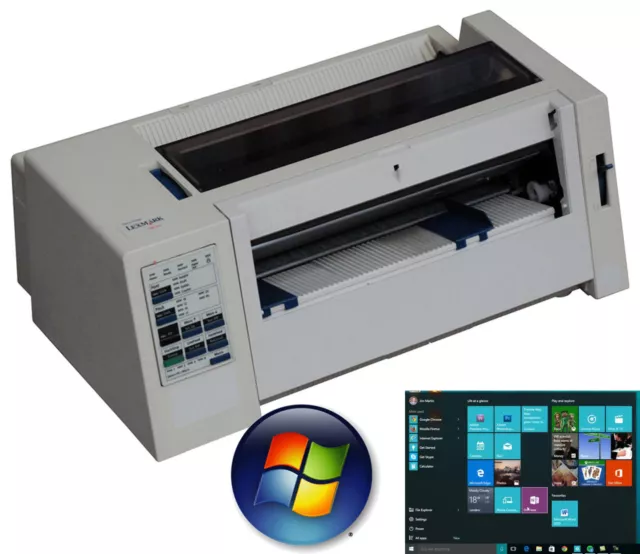 A4  A5 Nadeldrucker Dotprinter Lexmark 2380 Kompatibel M. Windows Xp Win 7 10 Mm