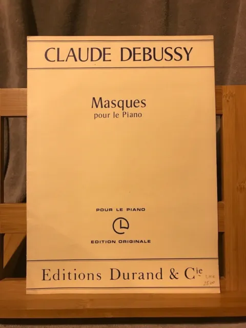 Debussy Masques partition piano éditions Durand