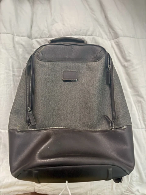 tumi astor stratford backpack TUMI ASTOR STRATFORD Laptop Business Backpack Gray Brown 15
