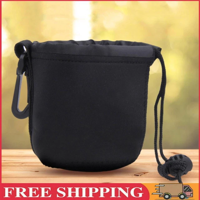 2PCS Universal Neoprene Waterproof Soft Pouch Bag Case for Video Camera Lens