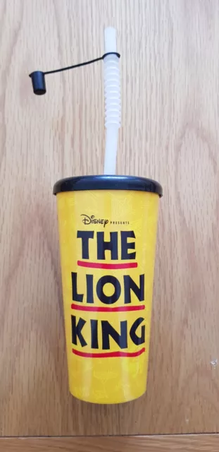 Disney The Lion King London Theatre Musical - Official Souvenir Cup Straw & Lid