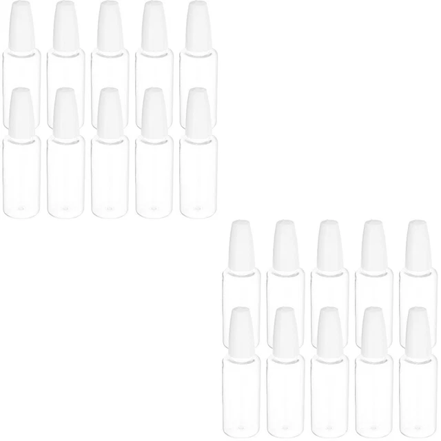 20 piezas Botella aplicador Botella de plástico Aplicador Botella de aguja Botella para artesanía