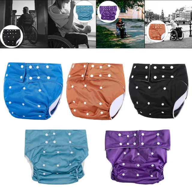 Waterproof Adult Cloth Diaper Washable for Incontinence Reusable for Elderly