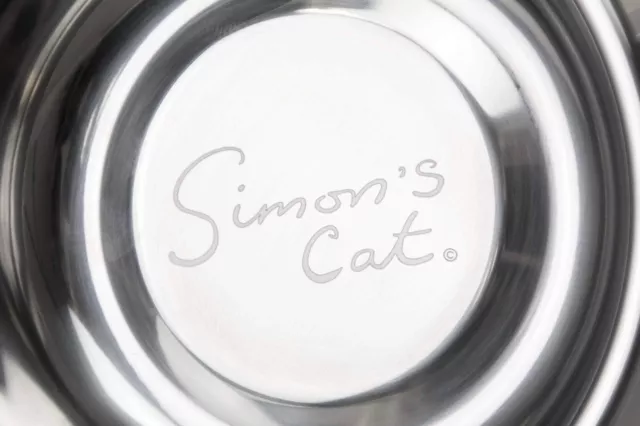 Simons Cat Gamelle en Plastique Gris Clair 160 ML 14 x 14 x 45 cm 3