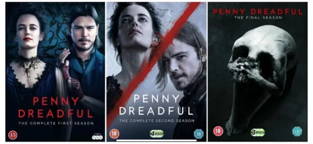 PENNY DREADFUL COMPLETE SERIES 1-3 DVD COLLECTION Season 1 2 3 Original UK Sky