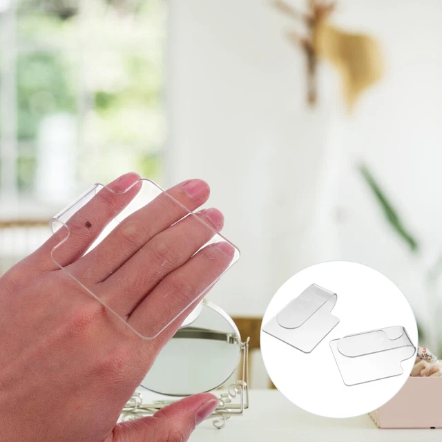 2 paletas de mano de maquillaje paletas de uñas paletas de mezcla claras bandeja para Foundat