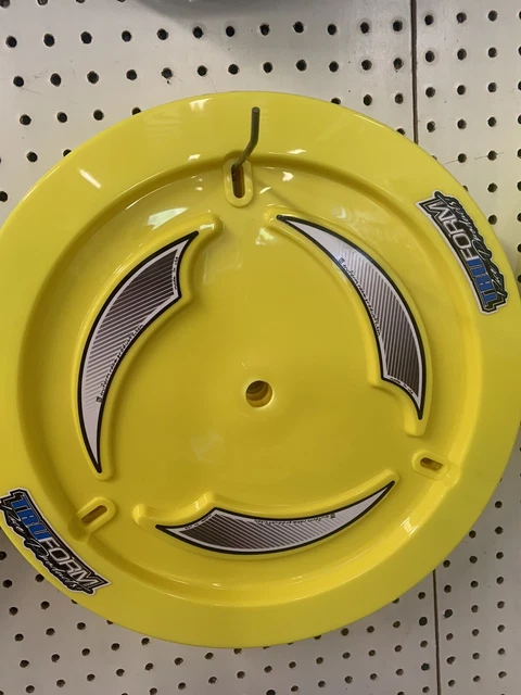TRUFORM Wheel Cover  Yellow   !!!  dirt late model   ump  imca ........