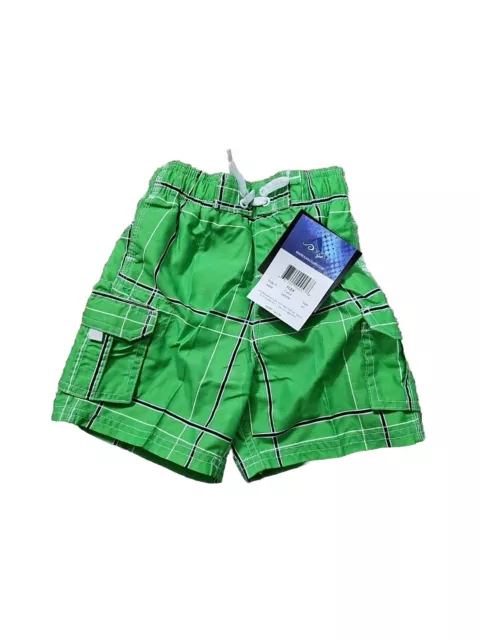 *NWT* Kanu Surf Boys' Barracuda Quick Dry UPF 50+ Beach Swim Trunk, Green 4T Y40