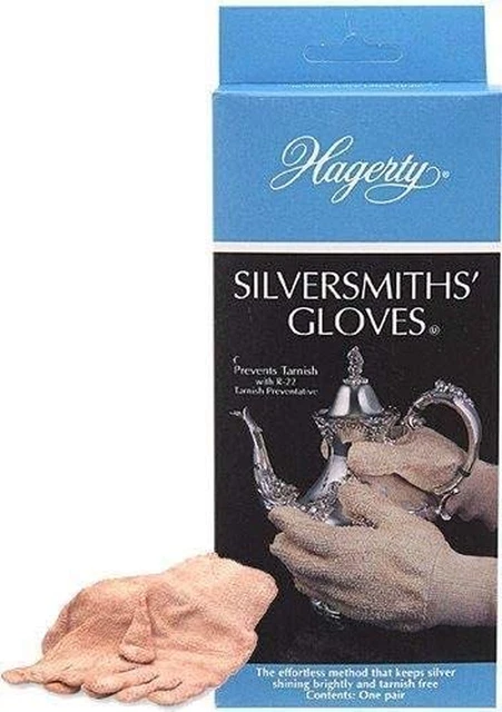 Hagerty Silversmith'S Gloves, 1 Pair - Clean, Polish, and Prevent Tarnish