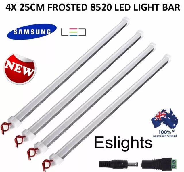 4X 25Cm 8520 Led Strip Light Bar 12V Dc Camping Caravan Camping 4Wd Ute Awning