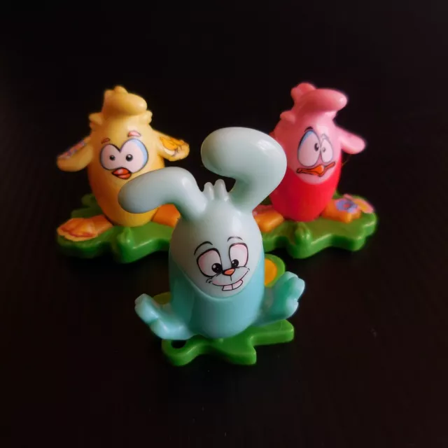 3 Minifiguren Henne Hase Ei Spielzeug Magic Kinder Surprise Ferrero Schoko N5269