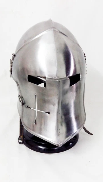 MEDIEVAL BARBUTA HELMET Knight Templar Crusader Armor Helmet EUR 79,27 - View #5