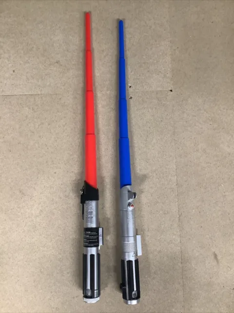Star Wars Extendable Flick Out Blue And Red Lightsaber Hasbro 2015