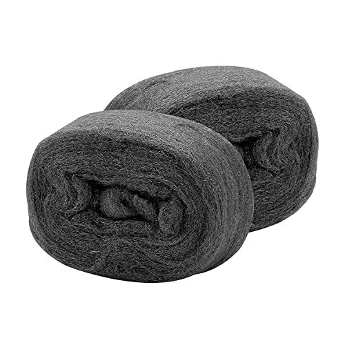 AIEX 2 Pack Steel Wool Fill Fabric Metal Fibre Coarse Wire Wool Gap Blocker