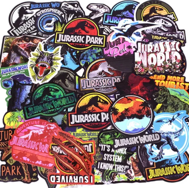 Jurassic Park Dinosaurier 75 Stück Sticker Aufkleber Stickerset Jurassic World