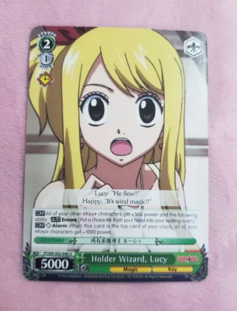 WeiB (Weiss) Schwarz Card Fairy Tail Dragon Force Natsu RR