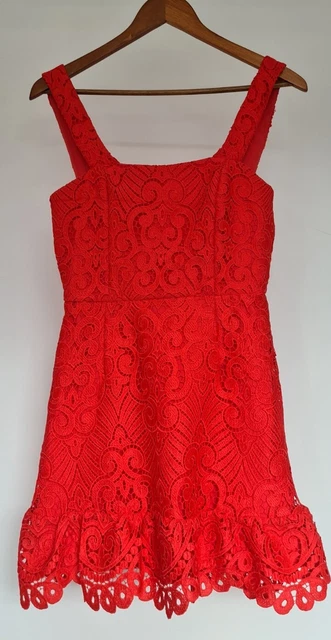 KOOKAI SIZE 38 Pansy Rosetta Red Dress 50.00 PicClick AU
