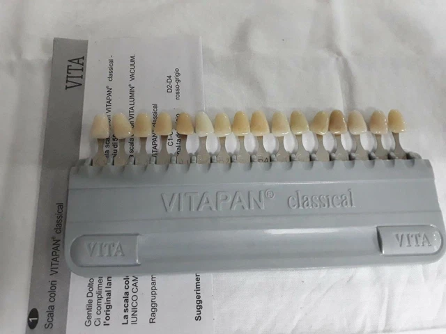 IVOCLAR VIVADENT DENTAL Teeth Shade Guide A-D 20 Color chart Porcelain Material £38.28 - UK