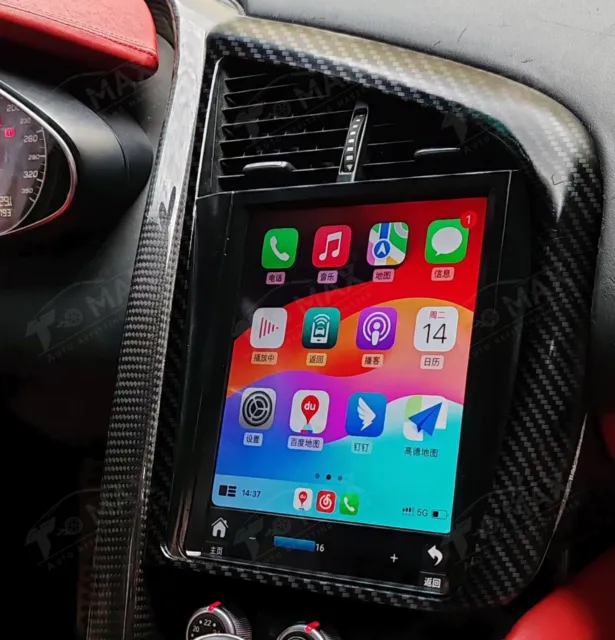 Nachrüstun Tesla Stil Vertikaler Bildschirm für Audi R8 2007-2015 Autoradio GPS