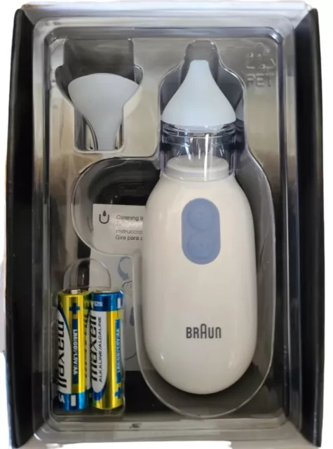 Braun Nasal Aspirator 1 Helps Clear Stuffy Noses Fast And Gently 0+ Months 2