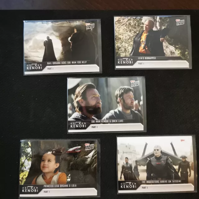 2022 Topps Now Star Wars Obi-Wan Kenobi 6 FULL Set - 30 Card Set - SERIES 1