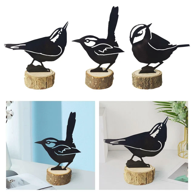 Sculpture Réaliste de Décor de Jardin de Silhouettes D'oiseau pour La Cour de