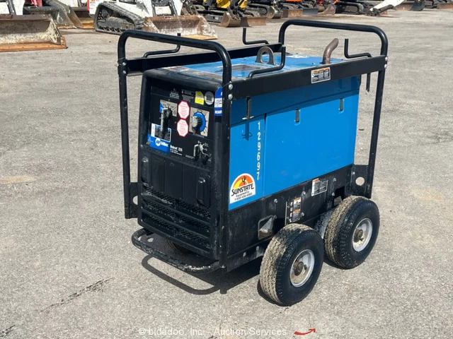 2014 Miller Electric Bobcat 225 AMP Portable Welder Generator Kohler bidadoo