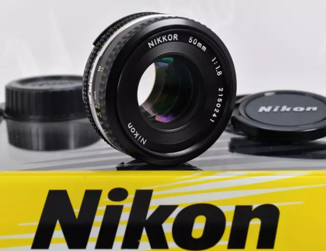 Foto probada [Casi MINT] Nikon NIKKOR Ai-s Ais 50mm f1.8 MF Pancake Lens JAPÓN