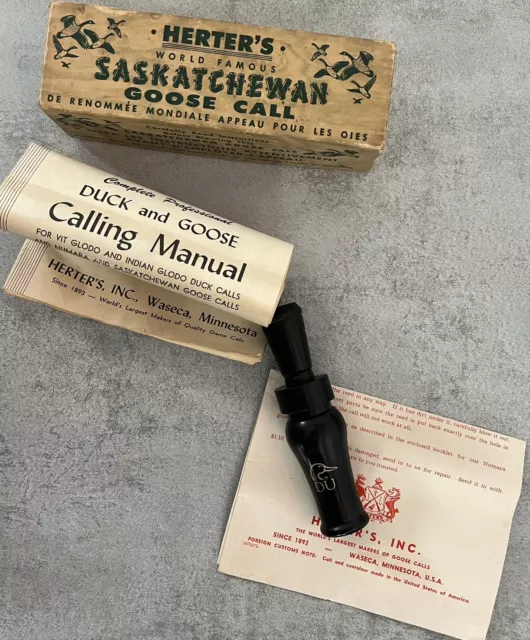 Complete Vintage Herter’s World Famous Saskatchewan Goose Call Complete Vintage Herter’s World Famous Saskatchewan Goose Call