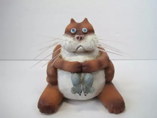 Vtg 1998 Possible Dreams By Robert Stebleton Funny Cat With Mice Figurine 4.5" H