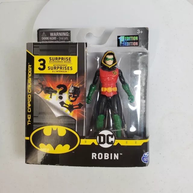 DC Hooded Robin Figure Batman The Caped Crusader 1st Edition 3 Accessories