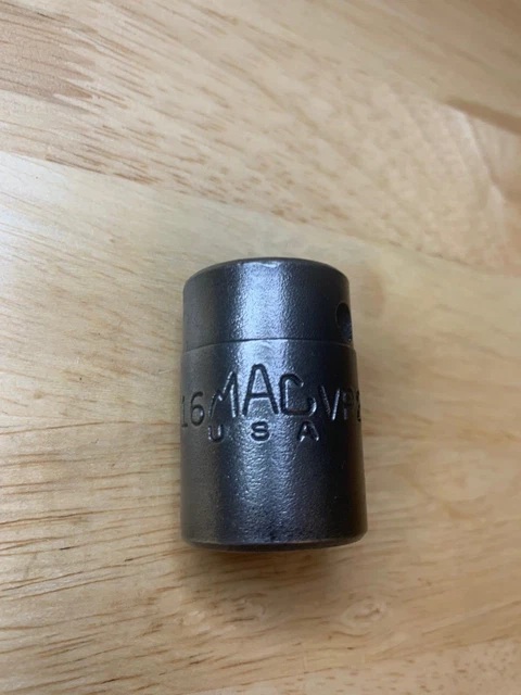 Mac Tools 1/2" Drive 11/16" A SAE 6 Point Impact Short Socket VP226 Made in USA 2