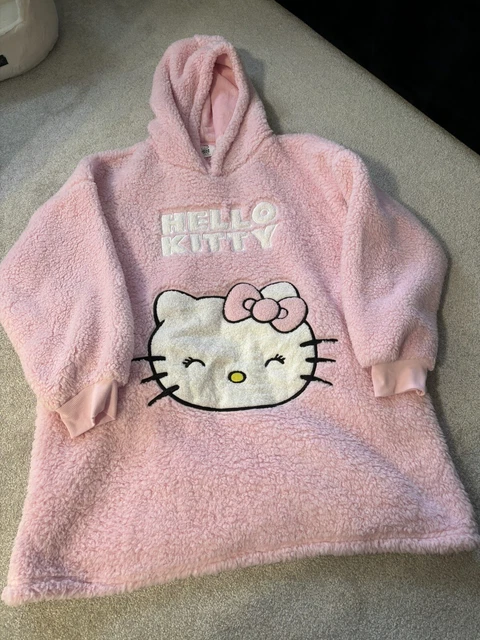 BNWT HELLO KITTY Primark Pink Snuddie Hooded Blanket Oversized XS
