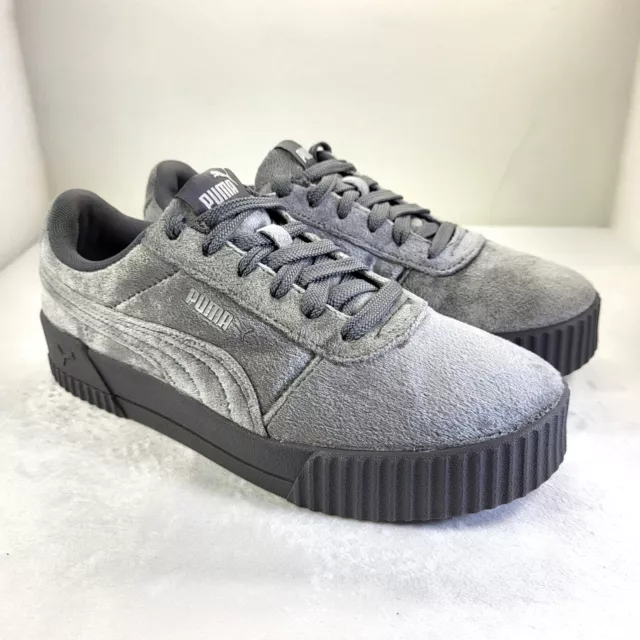 PUMA CARINA VELVET Womens Gym Trainers Grey Silver UK4.5 NEW UNUSED X17 29.99 PicClick UK